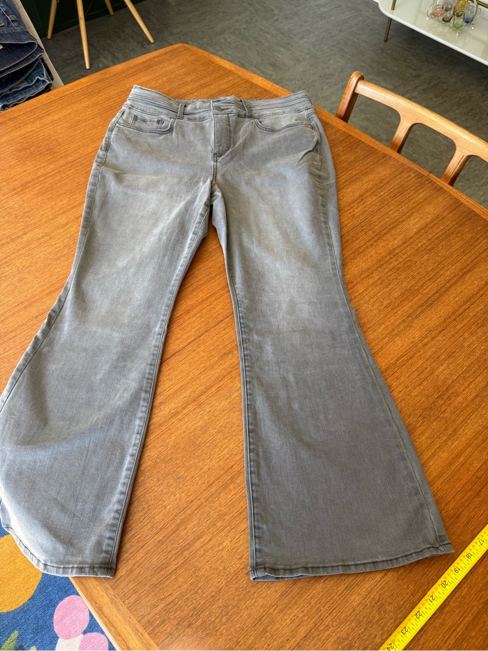 NYDJ Grey Bootcut Jeans - Subtle Washed Finish